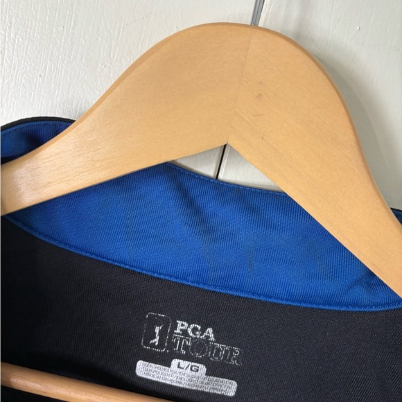 Black and Blue PGA Tour Quarter-Zip Pullover - Picture 3 of 4